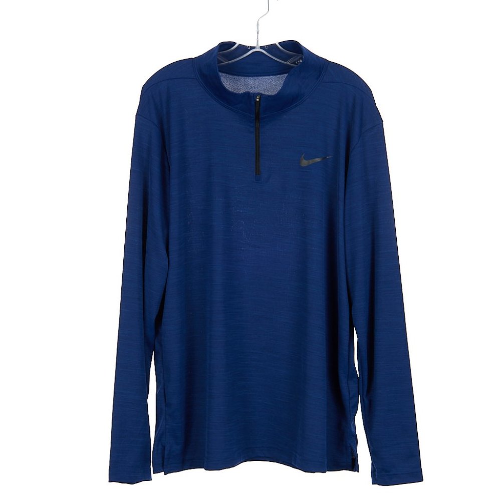 Nike Breathe 1/4 Zip Pullover Training Shirt AR3716-492 Men's XL